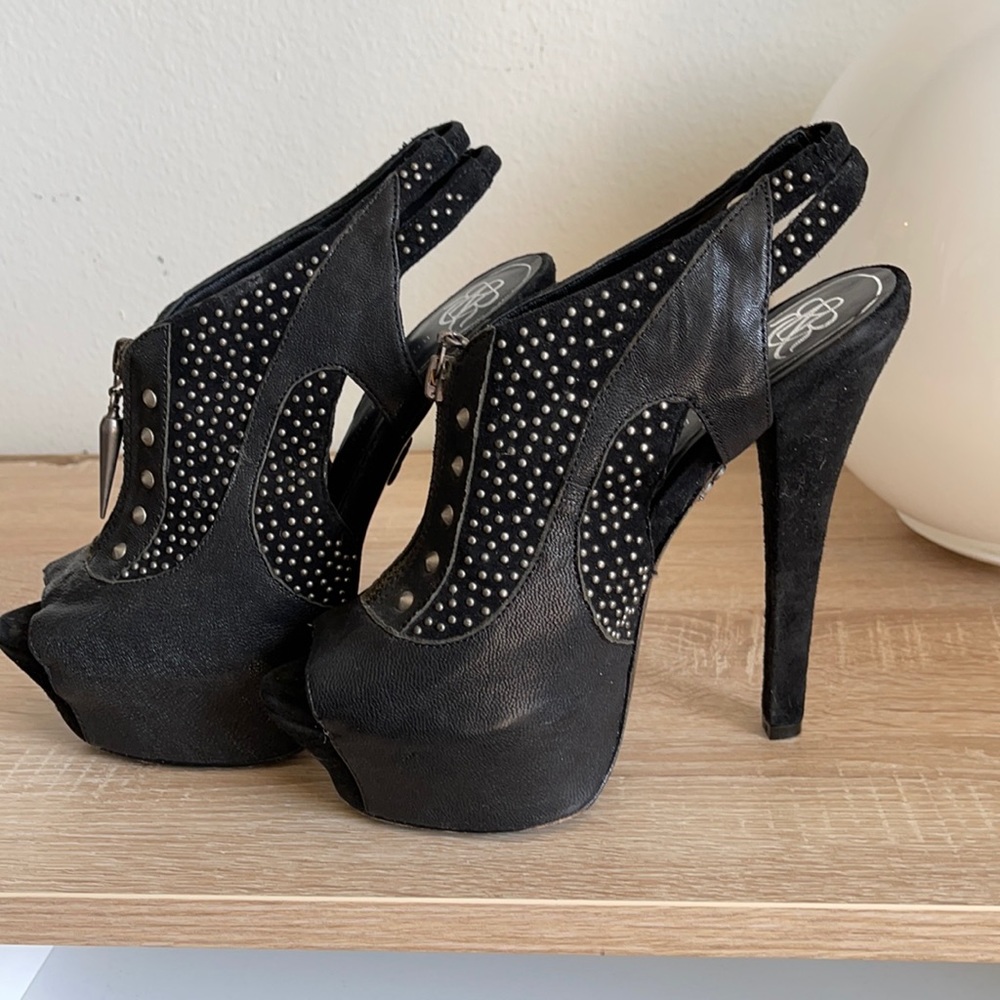 suede leather rock and republic platform booties